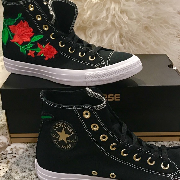 rose high top converse